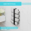 Black Towel Holder | Stylish Bathroom Towel Rail | Self adhesive and wall mounted | 30cm or 12 inches in length | Stainless Steel Towel Rail Wall