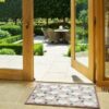 Turtle Mat Sheep Flock design- Neutral - highly absorbent indoor barrier mat, size 60x85cm