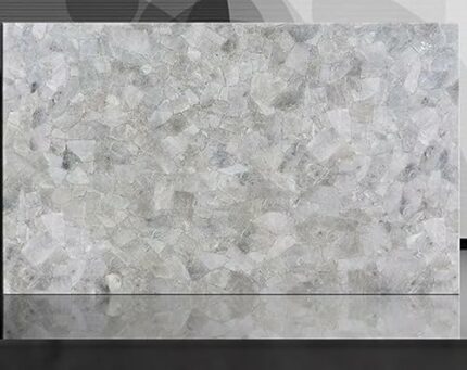 Gifts And Artefacts 24 x 48 Inches Resin Art Kitchen Counter Slab with Light Smoky Quartz Stone Rectangle Shape Dining Table Top for Home Furnitu