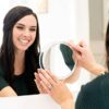 Mavoro Magnifying Mirror with Suction Cups - Triple Suction Cup Stick on Mirror with 7X Magnification. Portable Travel Makeup Mirror, Magnified C