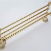 HIGOH Towel Racks,Bathroom Towel Rack Wall Mounted Towel Holder,Brass Bath Hardware Copper Jade Accessories Towel Rack/Bar,Bath Shelf,Towel Holde