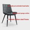 dining chair Kitchen Dining Room Furniture Chairs Set Of 4 Dining Chairs Kitchen Chair Modern Frosted Leather Metal Non-Slip Feet For Suitable Si