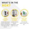 The Products Store Medical Cabinet - First Aid Storage Key Lock Safe with Internal Locking Shelf (Medium)