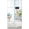 ZeRyan 8 PCS 12"x12" Square Mirror Wall Sticker, Patchwork Full Body Mirror, Frameless Self-Adhesive Mirror, Easy to Install Home Wall Decoration