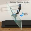 XINLEI TV Wall Bracket Tilt, Swivel TV Wall Mount for Most 26-55 Inch Flat Curved TVs, Extendable Wall Bracket for TV up to 31.8kg, Max VESA 400x