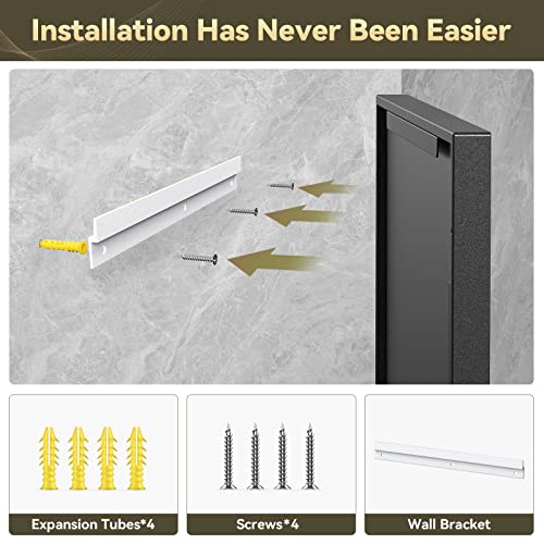 Brightify Black Bathroom Vanity Mirror for Wall, 22x30 inch Black Mirrors for Bathroom, Metal Framed Mirror Wall Mounted for Farmhouse Bedroom En