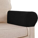 Stretch Armrest Covers Spandex Arm Covers for Chairs Couch Sofa Armchair Slipcovers for Recliner Sofa Slipcovers Anti-Slip Armchair Caddy Organiz