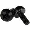 StarTech.com M6 Screws and Cage Nuts - 50 Pack - M6 Mounting Screws and Cage Nuts for Server Rack and Cabinet - Silver (CABSCREWM62)