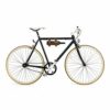 Bar Amigos LEATHER BICYCLE WINE BOTTLE HOLDER Caddy - Carrier Rack Bottle Holder Ideal for Cyclists Taking Wine On A Picnic or Day Trip