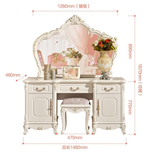 maozi Dressing Table Bedroom Dressing Cabinet Small Household Vanity Table Princess Style Vanity Cabinet