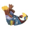 Design Toscano Beer Buddy Tropical Tiki Parrot Bottle Holder Statue, 25.5 cm, Polyresin, Full Color
