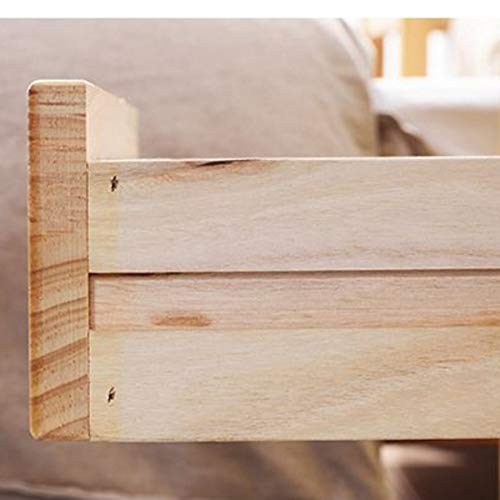 LUKEO Bedside Table Solid Wood Simple Bedroom Bedside Table, Mini Locker Multifunctional Bedside Table