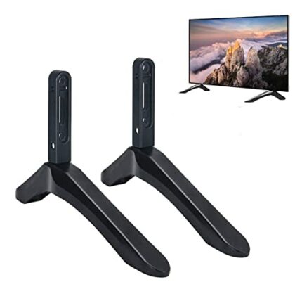 Universal TV Base Pedestal Feet, TV Stand Mount TV Legs for Most Televisions with Mounting Hole Distance from 0.787-2.16 inch / 2cm-5cm
