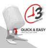 ONE, ONE SL & Play:1 Desk Stand, Twin Pack, White, Compatible with Sonos ONE & PLAY1 Speaker