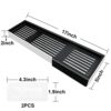 Wall-Mounted Storage Rack - Multipurpose Organizer with Removable Double Layers - Floating Shelves - Shower Caddies - Traceless Adhesive - Easy t