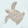 Drawer Knob in Rustic Sea Turtle Antique Distressed White Design for Cabinet Door Dresser Drawer Furniture Hardware (A Set of 12)