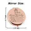 18th Birthday Gifts for Girls Rose Gold Compact Makeup Mirror 18 Year Old Girl Birthday Gift 18th Birthday Gift for Daughter Granddaughter Niece