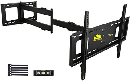 FORGING MOUNT-Extra Long Reach 109cm TV Wall Bracket Mount Swivel Tilt Full Motion Articulating Arm TV Bracket for 32-80 Inch Flat/Curve TVs,50kg