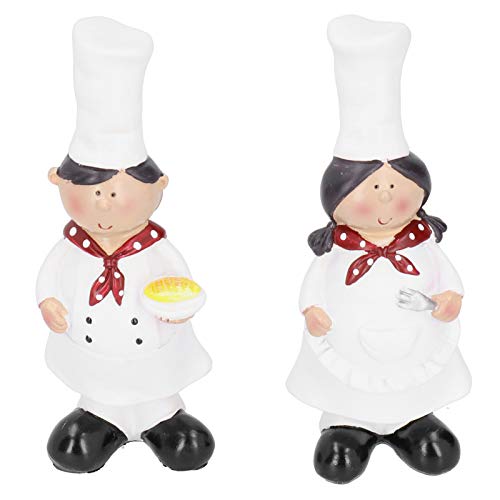 ALREMO HUANGXING - Chef Figurines Kitchen, Beautiful and Practical Sculptures Statues Vivid Chef Figurine Model, for Kitchen Decor Kitchen Bar Ca