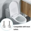 Toilet Seat Hinge Screw Anti Slip Toilet Lid Nut Screw Rustproof Toilet Seat Bolt for Toilet Covers