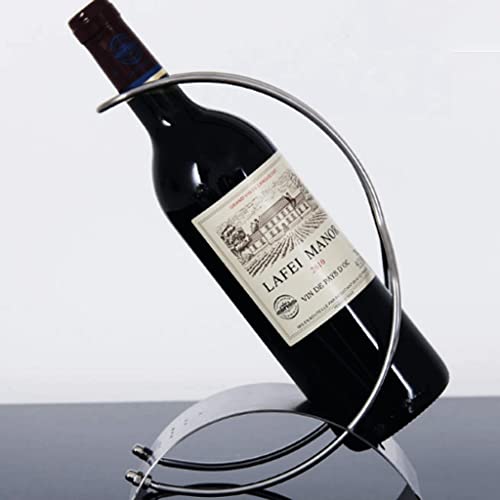 Yalych Home Kitchen Wine Racks Creative Wine Rack,Stainless Steel Bar Counter Wine Holder, Foreign Wine Racks, Wine Bottle Holders, Simple Home D