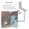 Toilet Seat Bumpers Wobbly Toilet Loo Seat Stabilisers Stop Children Elderly Disabled Slipping Sliding 4 Pack