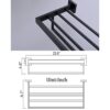 HIGOH Towel Racks,Bathroom Towel Rack Wall Mounted Towel Holder,Bathroom Hardware Bath Towel Rail Rack Bar Shelf,Towel Holder,Bathroom Accessorie