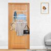3 Tier Over the Door Towel Rail, Hanging Towel Rack for Bathroom, Adjustable Towel Holder with 2 Hooks for Storage Drying Towels Clothes, White