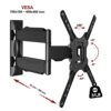 Adjustable TV Wall Mount for 32-55 inch LED LCD TV Mount with VESA Max of 400x400mm Max Capacity of 31.8 kg