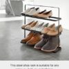 Yamazaki TOWER SHOE RACK WIDE BK, one size