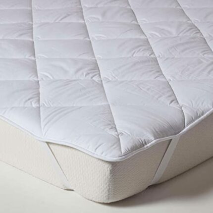 HOMESCAPES Double Super Fill Mattress Topper Extra Thick 500 GSM Hypoallergenic Oeko-Tex Certified Topper with 100% Cotton 200 Thread Count Cover