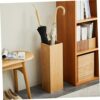 DOITOOL Wooden Umbrella Bucket Umbrella Holder Outdoor Outside Umbrellas Umbrella Stand Indoor Cane Stand Rack Walking Sticks Holder Folding Umbr