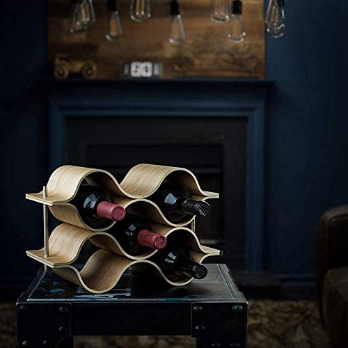 NEOCHY Wine Rack Freestanding for Table, Bar or Counter Modern Minimalist Design