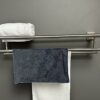 GLYP Bathroom Towel Holder Wall Mounted 26-Inch SUS304 Stainless Steel Modern Hotel Towel Shelf Rack with Double Towel Bar, Brushed Nickel
