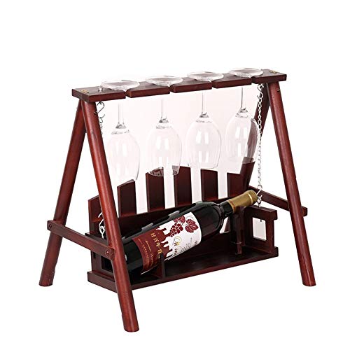 PIBM Stylish Simplicity Wine Shelf Solid Wood Wine Rack, Wine Cabinet Living Room Decoration