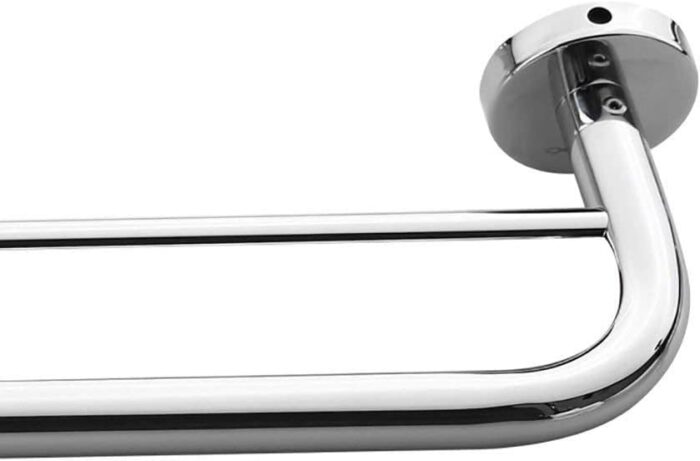 Towel Rail,bathroom towel rack Tower Hanger Stainless Steel,Double Pole bathroom towel rack,Bathroom Accessories Shelter-23.62 Inch,Chrome