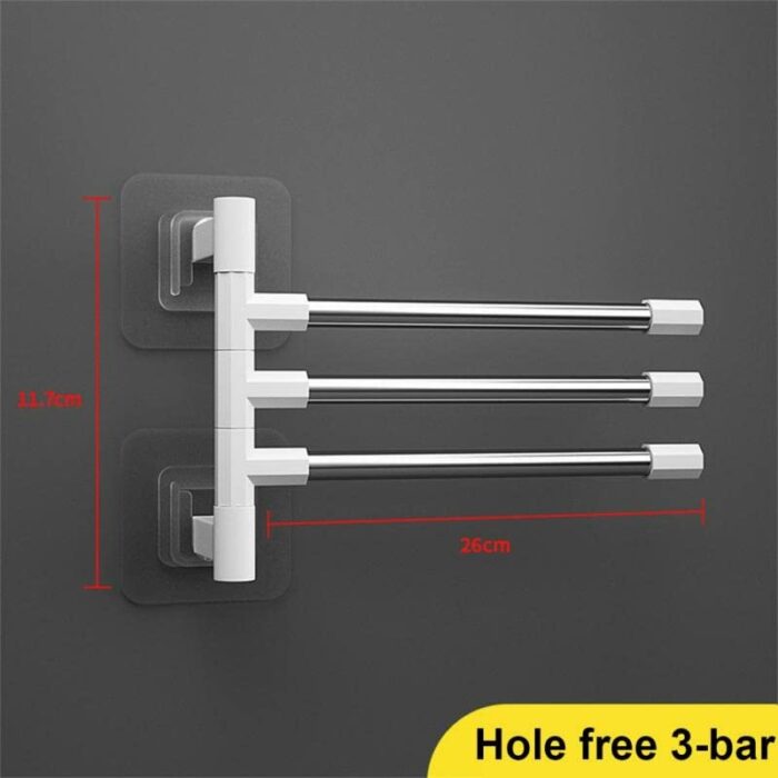 TBIIEXFL Swivel Towel Bars Towel Rack Holder Wall Mounted Rotatable Bathroom Accessories