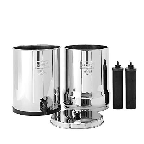 Imperial Berkey Water Filter +4 Black purifiers elements Filtration System UK