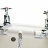 Adaptor for Sinks with Separate TAPS, for Mixing hot and Cold Water in Kitchen & Bathroom. This Connector Helps Save Water (White)
