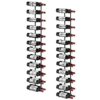 JKsmart Wine Rack Wall Mounted,Metal Wine Racks for 48 Bottles,Adjustable Wall Wine Rack, Freely DIY Hanging Wine Holder for Pantry Kitchen Bar W