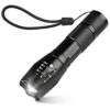 Unicozin LED Torch 1 Pack, 2000LM LED Flashlight Adjustable, 5 Modes Focus Zoomable, 3 x AAA Batteries Included, Waterproof Powerful Pocket Torch