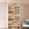 ANTBOX Portable Shoe Rack Organizer for Closet Entryway, Stackable Sneaker Storage Shoe Cabinet with Magnetic Clear Door, Large Plastic Storage c