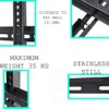 NTEK 26-63 Inch TV Wall Bracket, Ultra-Thin Fixed TV Bracket Holds up to 50kg, TV Mount with VESA 200x200mm, 200x400mm,300x300mm & 400x400mm with