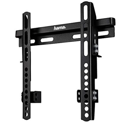 Hama 96099 Fix L TV Wall Mount for 19 to 48 Inch Televisions, Maximum Load 60 kg VESA 200 x 200, Black