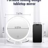 FASCINATE Rechargeable Makeup Mirror with Light 3 Modes Lighting Colours, 72 LED Table Mirror, Wall Magnification, 1 x 10 x Magnification, Double