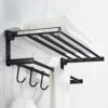 HIGOH Towel Rack Bath Towel Rack, Light Bathroom Towel Holder, Nordic Bathroom Rack Toilet Home Bathroom Hardware