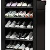 St@llion 10 Tiers Portable Shoe Storage Rack | Shoe Cabinet Organizer Shoe Rack Stand with Dustproof Cover Hold 30 Pairs of Shoes- 153 x 58 x 29