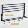 HIGOH Towel Rack Bath Towel Rack, Light Bathroom Towel Holder, Nordic Bathroom Rack Toilet Home Bathroom Hardware
