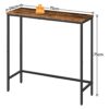 HOOBRO Console Table, Slim Console Table for Hallway, Industrial Compact Sofa Table, for Small Spaces, Entryway, Living Room, Rustic Brown EBF75X