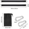 COADILNIO Tree Swing Straps Hanging Kit, Outdoor 5/10ft Swing Straps,2 Heavy Duty Lock Carabiners and 2 D-Ring, Easy to Install for Swing and Ham
